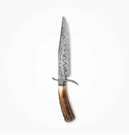 Wilburn Forge - Custom Damascus Stag Bowie