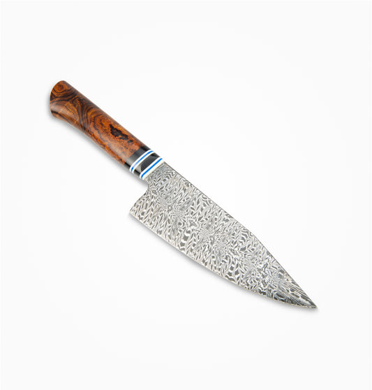 Jack Rellstab Custom 7" Damascus Western Chef #092