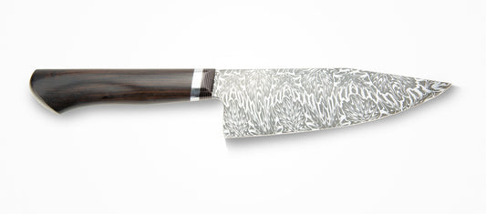 Jack Rellstab Custom 7" Damascus Western Chef #088