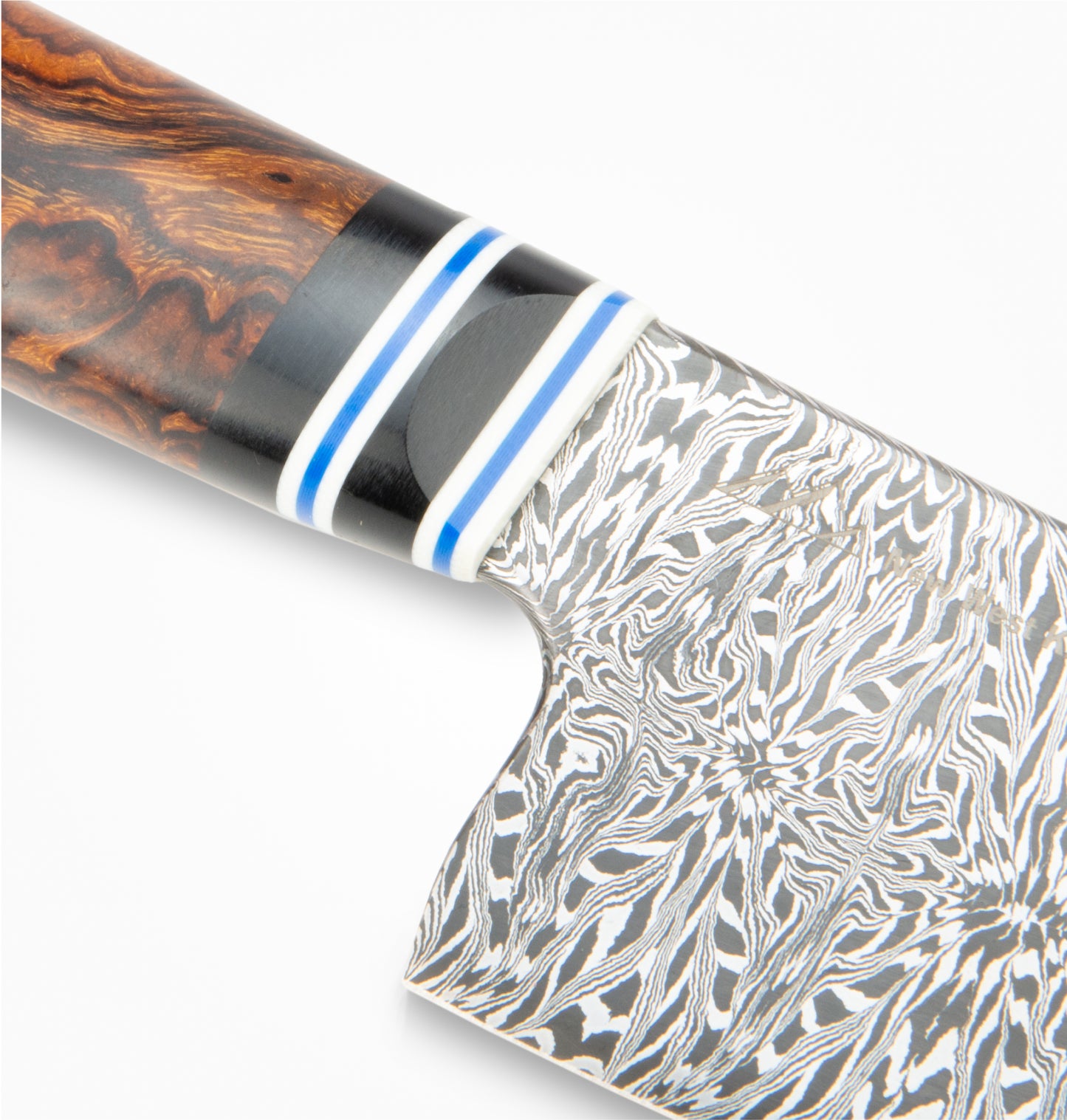 Jack Rellstab Custom 7" Damascus Western Chef #092