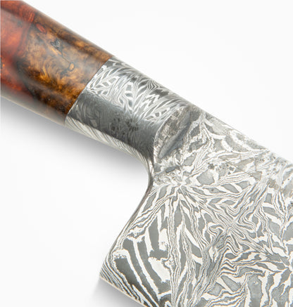 Jack Rellstab Custom 7" Integral Damascus Western Chef #089