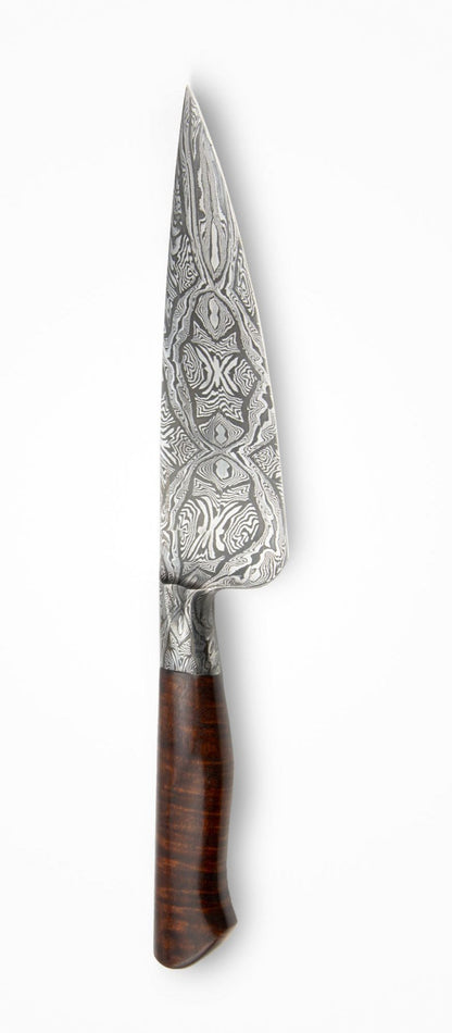 Arik Miller/NWKW - Custom 7” Mosaic Damascus Integral Chef Knife #011