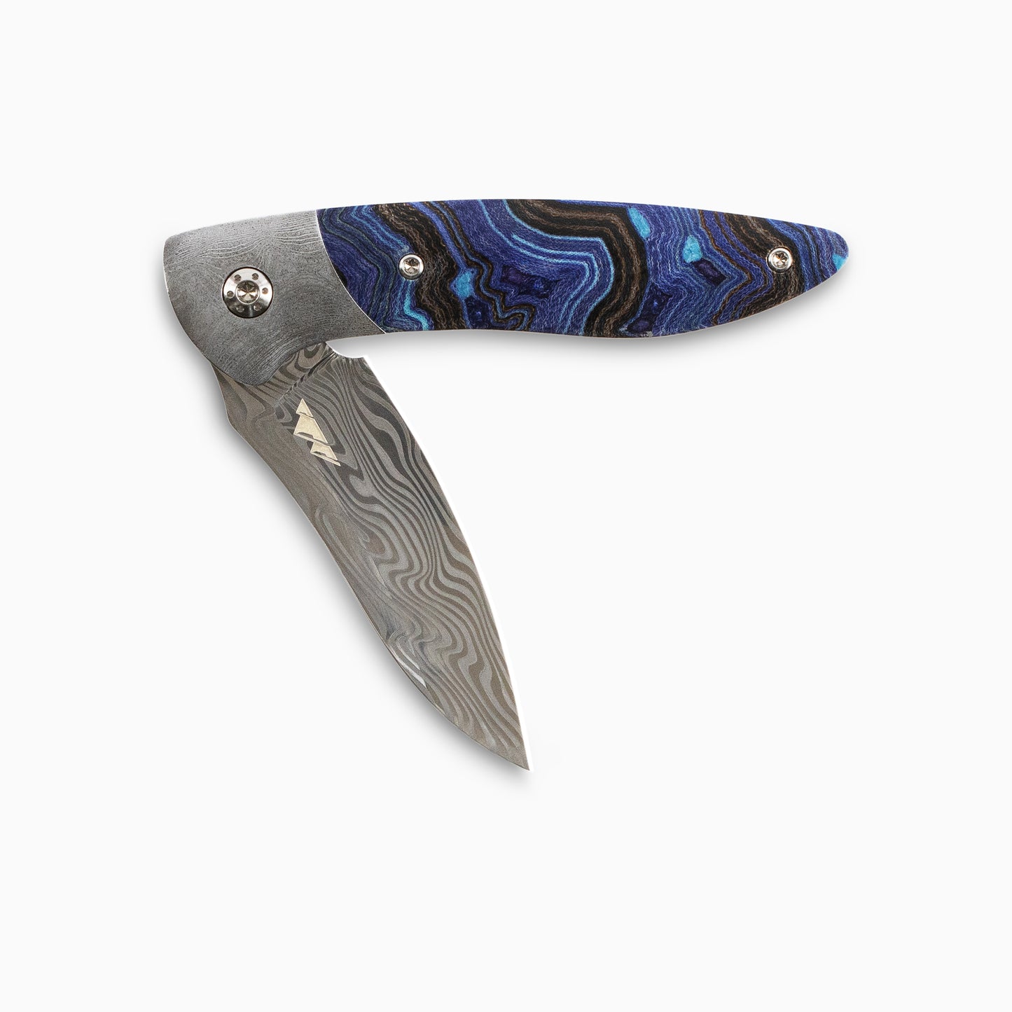 Glory Folder Semi-Custom #229 Geode Micarta - Damascus - Thor Damasteel