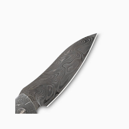 Glory Folder Semi-Custom #234 Elk Antler - Damascus - Thor Damasteel