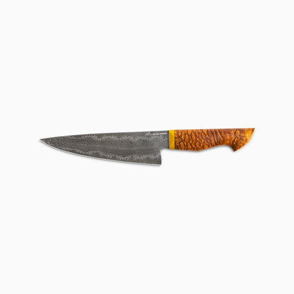 Arik Miller/NWKW - Custom 7" Damascus Drop Point Chef #032