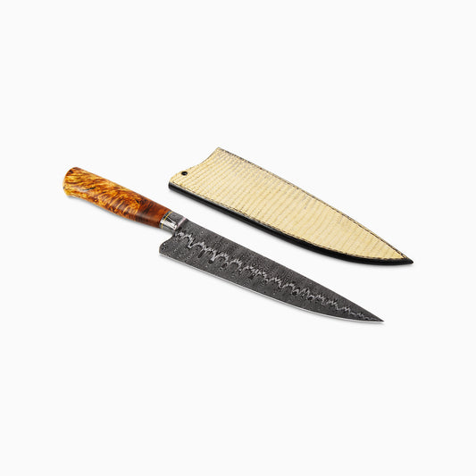 William Porto - Custom Damascus Integral Chef Knife