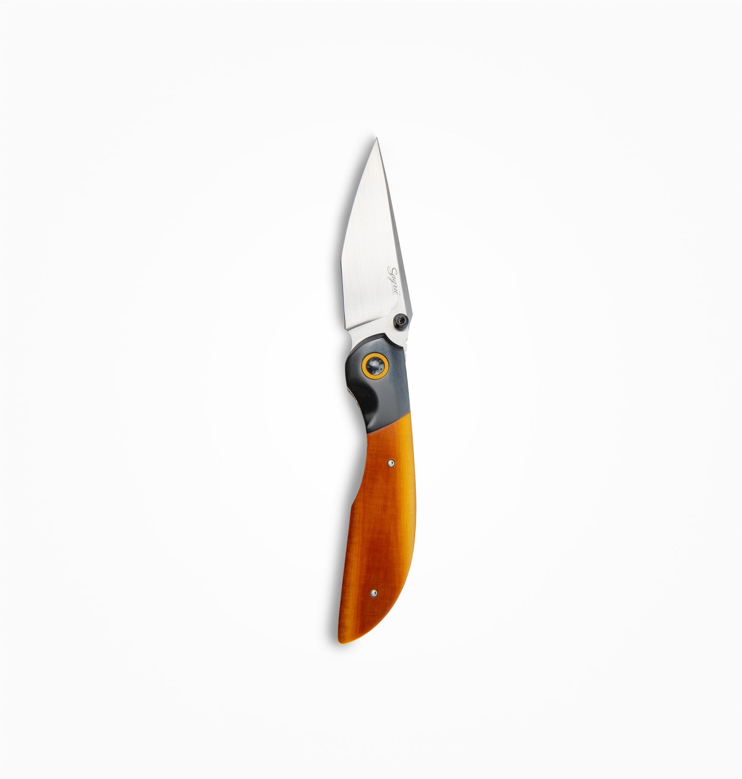 Sagric Stephane - Custom 3" "Vipper" Pocket Knife w/ Vintage Westinghouse Micarta Scales