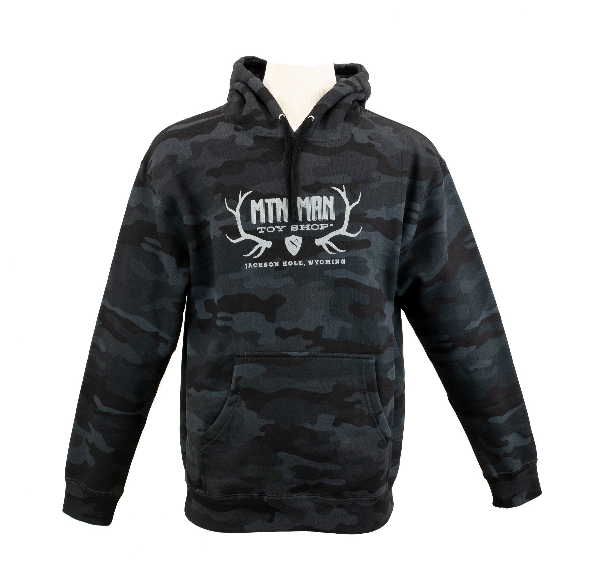 Black Camo Hoodie- Knife & Hawk - New West KnifeWorks