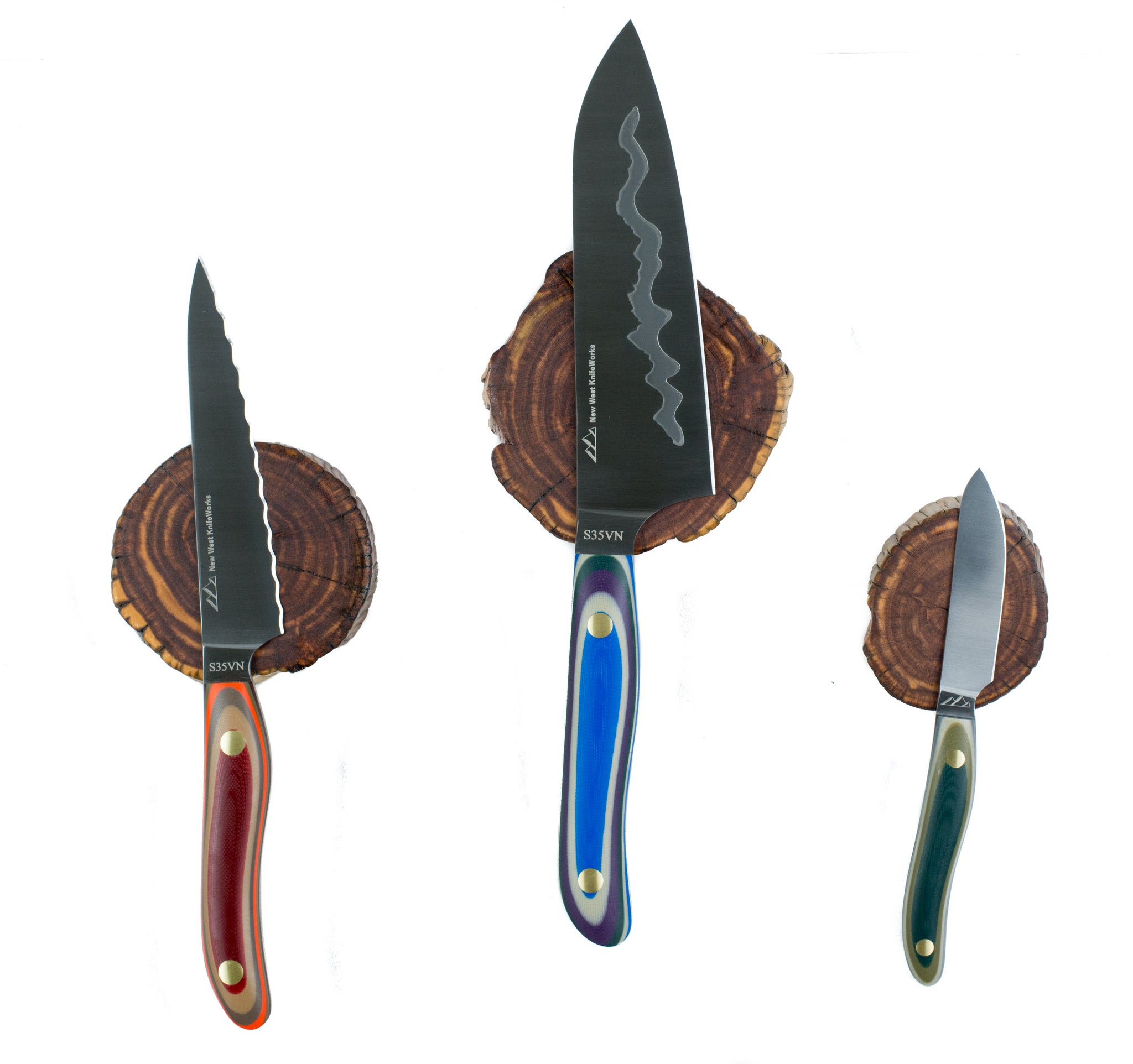 Rosewood Magnetic Knife Holder & Acacia Knife Set – Wood-2Art